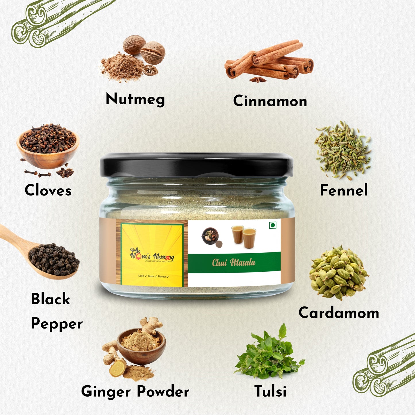 Chai Masala 50gm - 100 Cup Chai | 100% Homemade Tea Masala Powder | Immunity Booster